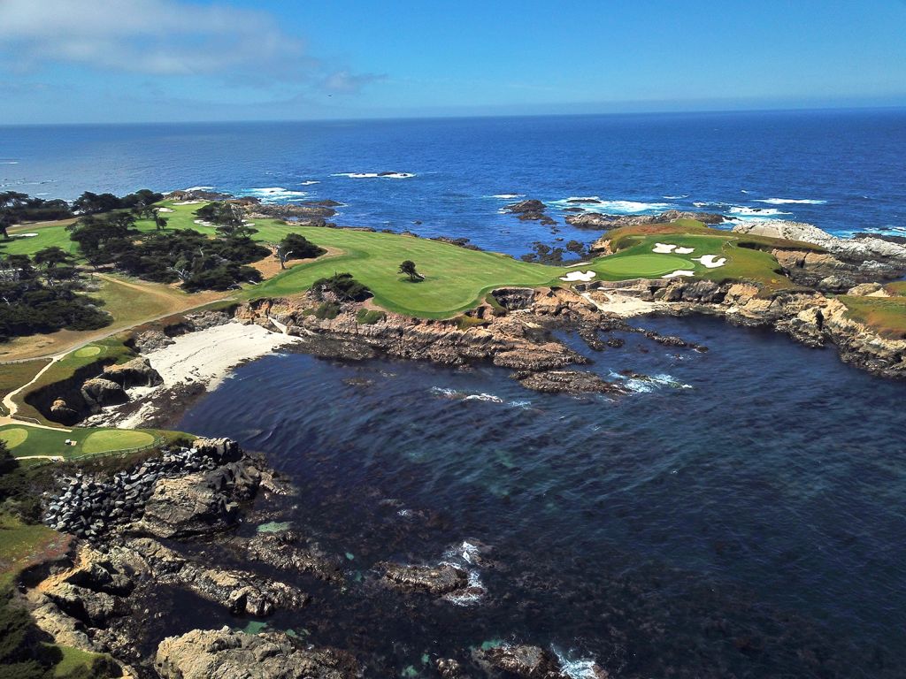 15th Hole and 16th at Cypress Point Club